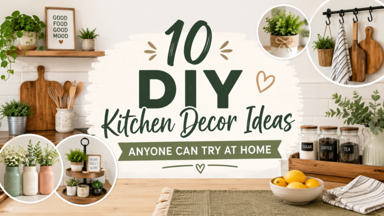 10 DIY Kitchen Decor Ideas Anyone Can Try at Home