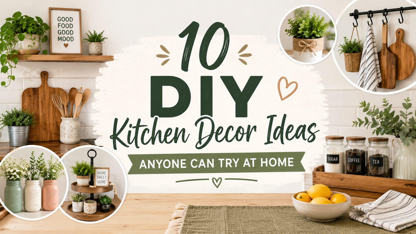 10 DIY Kitchen Decor Ideas Anyone Can Try at Home