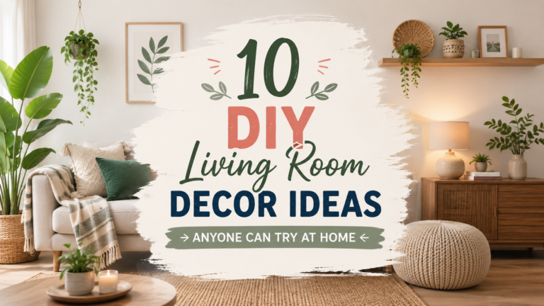 10 DIY Living Room Decor Ideas Anyone Can Try at Home