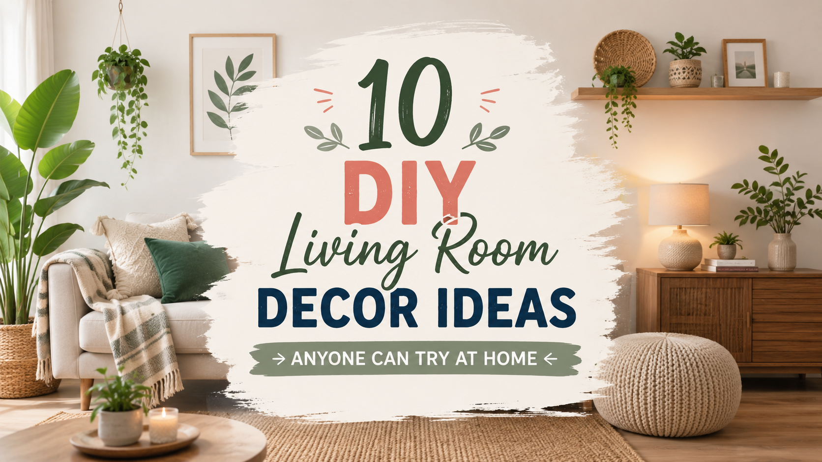 10 DIY Living Room Decor Ideas Anyone Can Try at Home