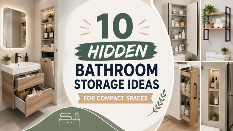10 Hidden Bathroom Storage Ideas for Compact Spaces