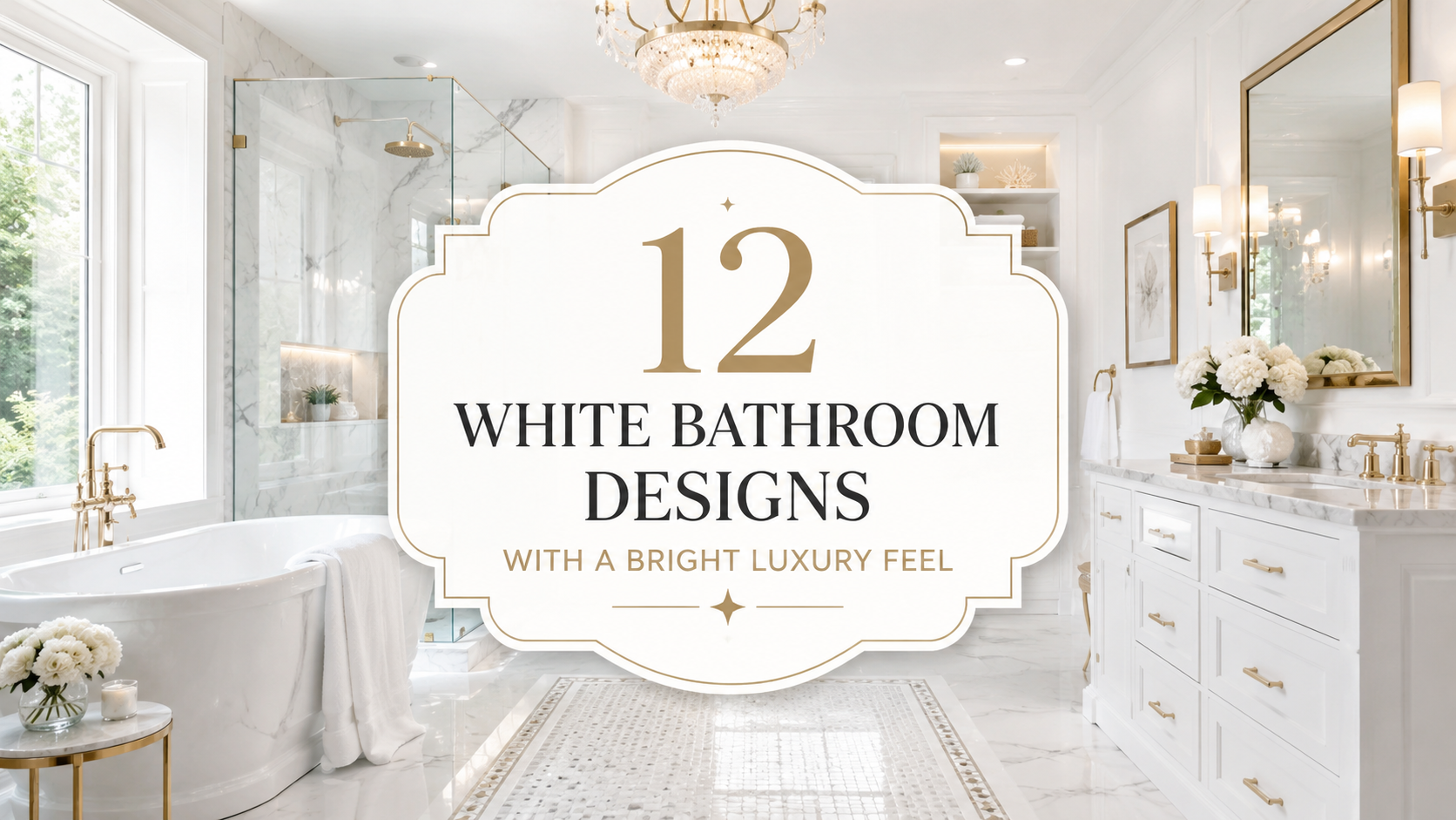White Bathroom Designs With a Bright Luxury Feel