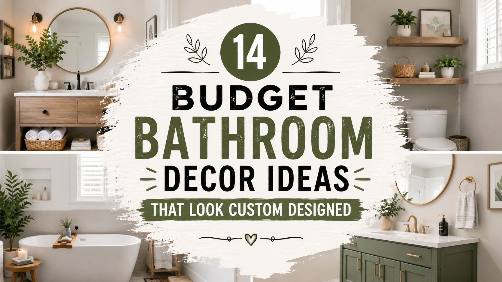 14 Budget Bathroom Decor Ideas That Look Custom Designed