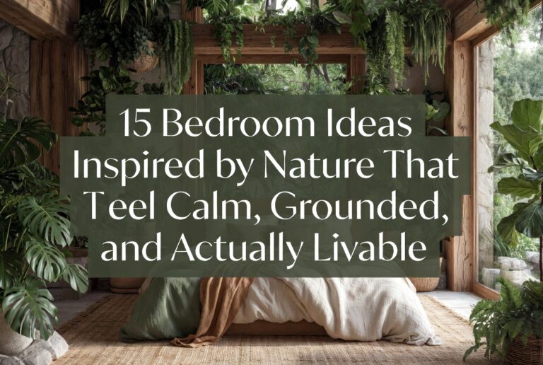 15 Bedroom Ideas Inspired by Nature That Feel Calm, Grounded, and Actually Livable