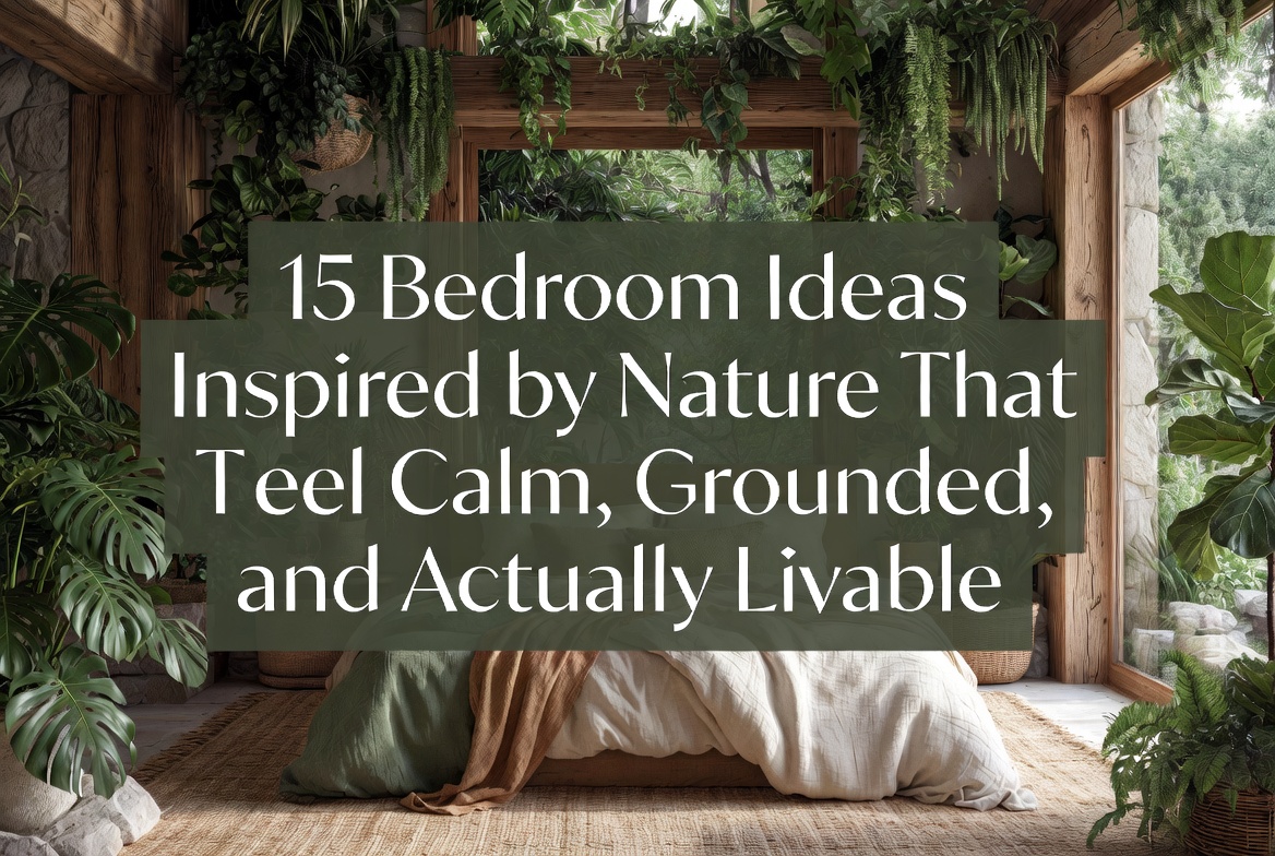 15 Bedroom Ideas Inspired by Nature That Feel Calm, Grounded, and Actually Livable