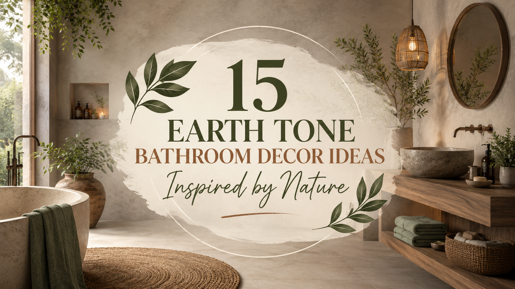 15 Earth Tone Bathroom Decor Ideas Inspired by Nature