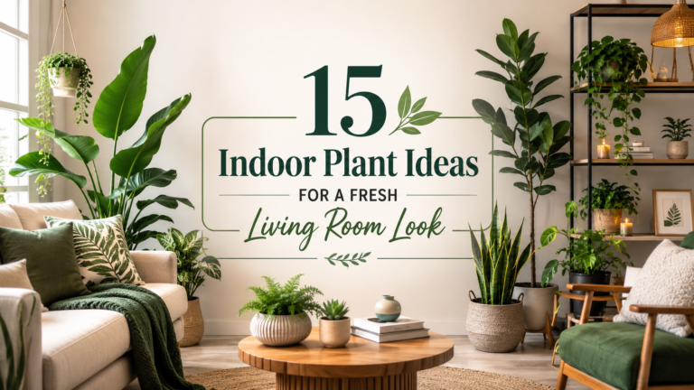 15 Indoor Plant Ideas for a Fresh Living Room Look