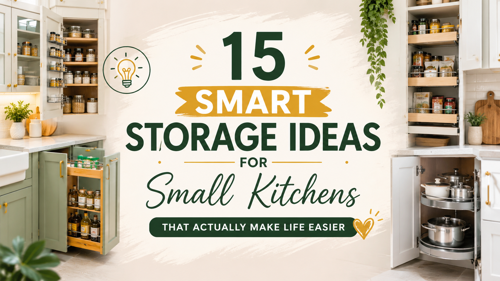15 Smart Storage Ideas for Small Kitchens That Actually Make Life Easier