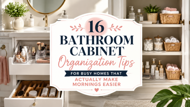 16 Bathroom Cabinet Organization Tips for Busy Homes That Actually Make Mornings Easier