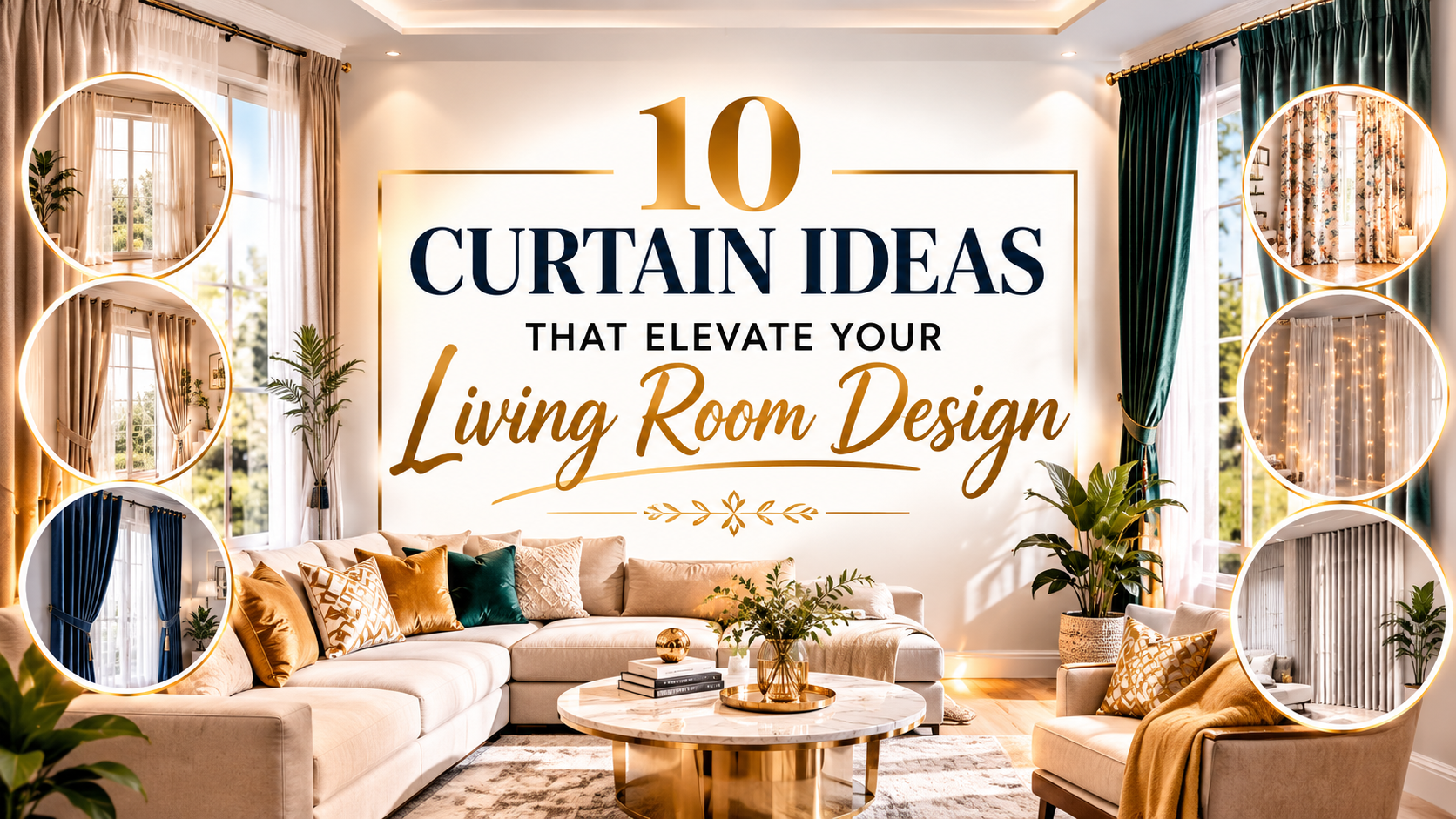 Curtain Ideas That Elevate Your Living Room Design