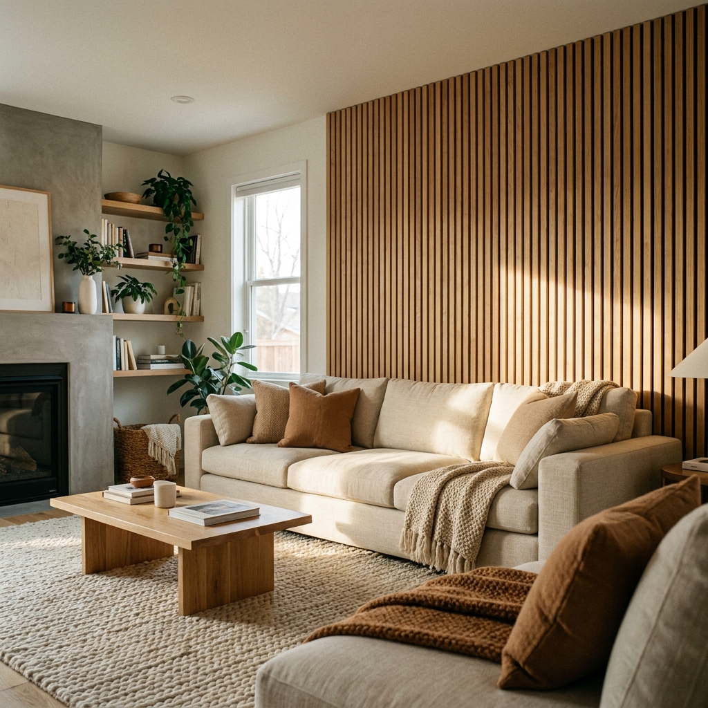 Living Room Wall Decor Ideas That Make a Statement wood panel wall
