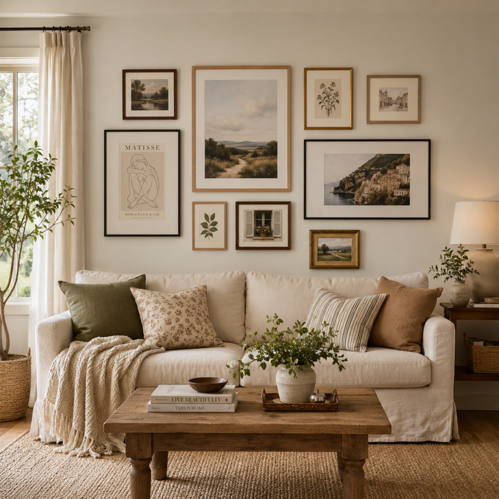 Living Room Wall Decor Ideas That Make a Statement with a Gallery Wall