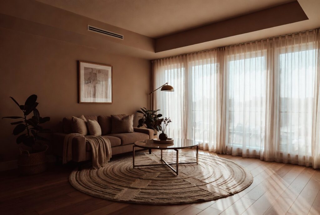 round rug ideas that instantly transform your living room layout