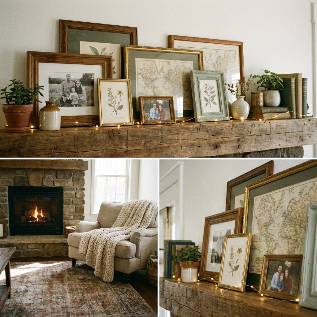 Living Room Wall Decor Ideas That Make a Statement picture ledge styling