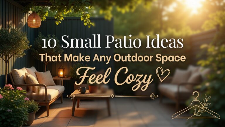 10 Small Patio Ideas That Make Any Outdoor Space Feel Cozy