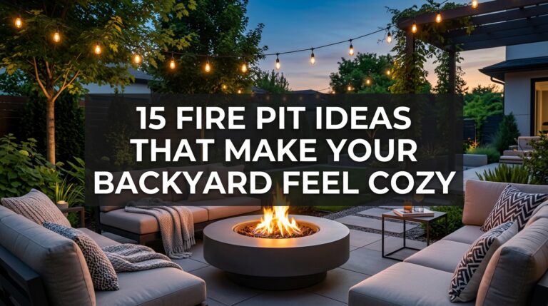 15 Fire Pit Ideas That Make Your Backyard Feel Cozy