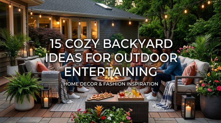 15 Cozy Backyard Ideas for Outdoor Entertaining That Feel Warm and Inviting