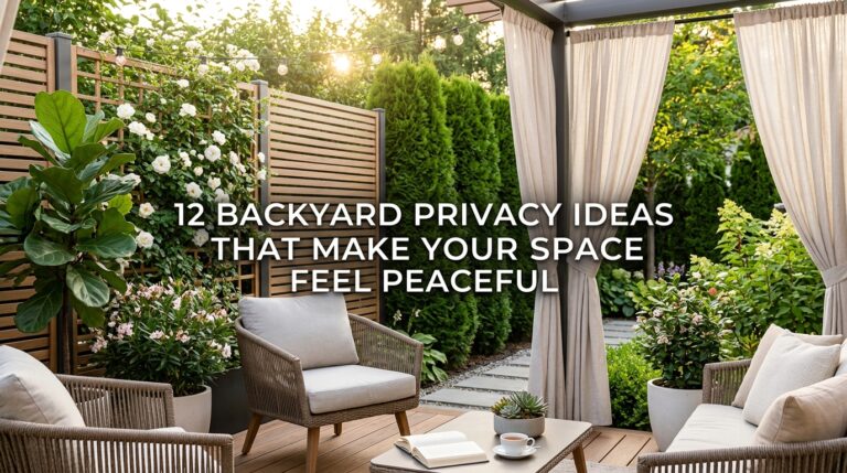 12 Backyard Privacy Ideas That Make Your Space Feel Peaceful