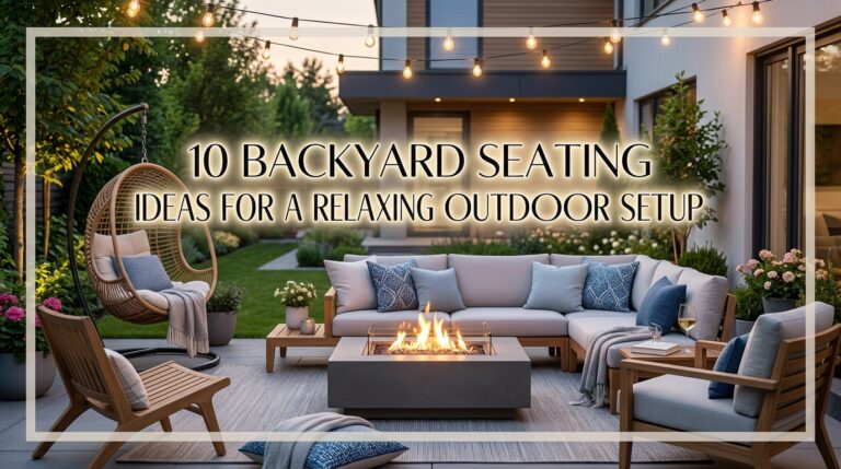 10 Backyard Seating Ideas for a Relaxing Outdoor Setup