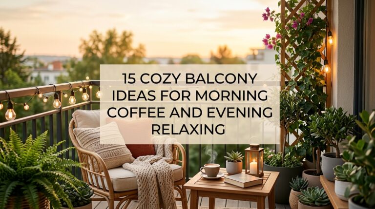 15 Cozy Balcony Ideas for Morning Coffee and Evening Relaxing