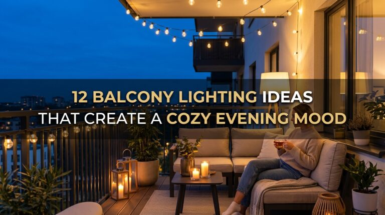 12 Balcony Lighting Ideas That Create a Cozy Evening Mood