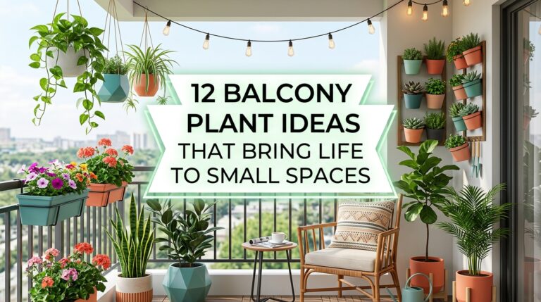 12 Balcony Plant Ideas That Bring Life to Small Spaces