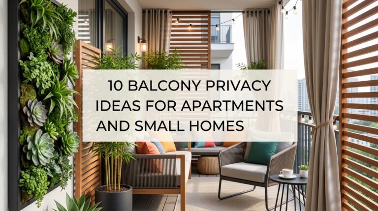 10 Balcony Privacy Ideas for Apartments and Small Homes