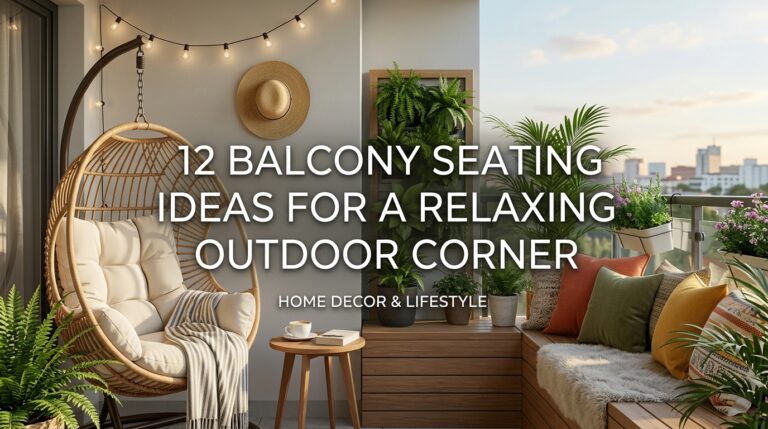 12 Balcony Seating Ideas for a Relaxing Outdoor Corner
