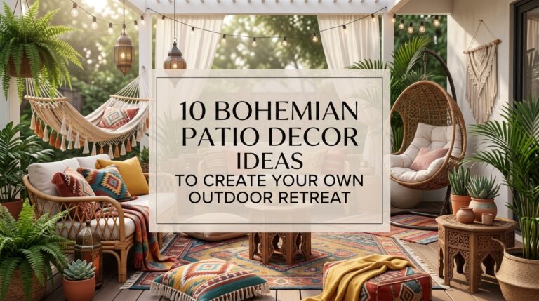 10 Bohemian Patio Decor Ideas to Create Your Own Outdoor Retreat