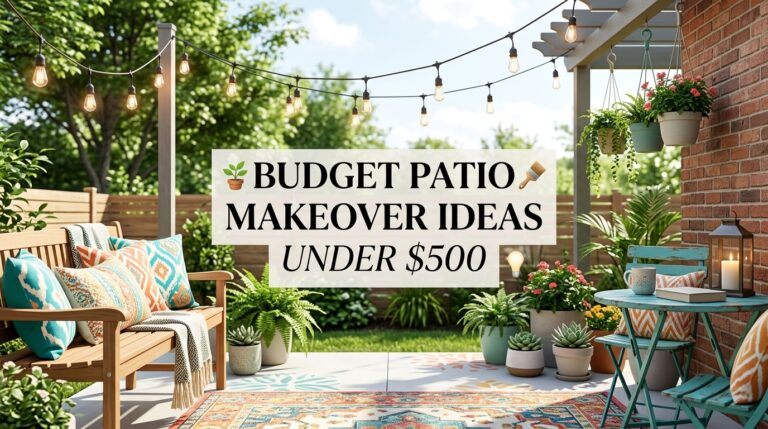 Budget Patio Makeover Ideas Under $500 for a Cozy Outdoor Retreat