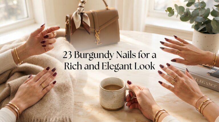 23 Burgundy Nails for a Rich and Elegant Look