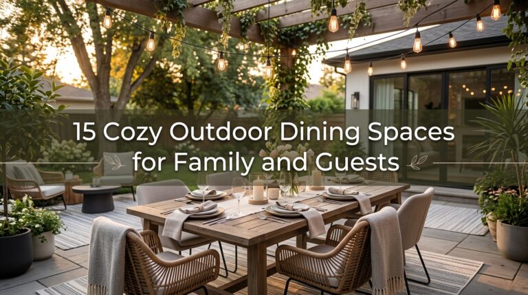 15 Cozy Outdoor Dining Spaces for Family and Guests