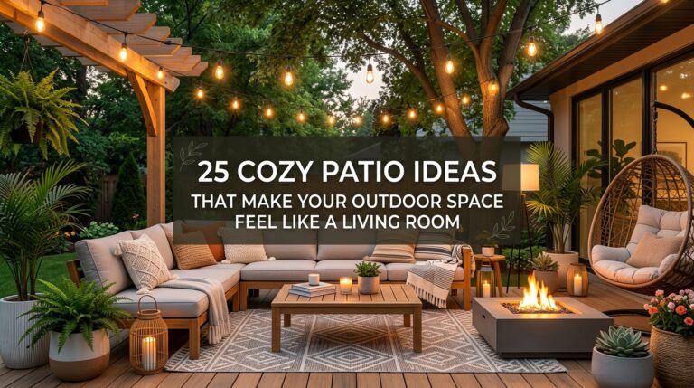 25 Cozy Patio Ideas That Make Your Outdoor Space Feel Like a Living Room