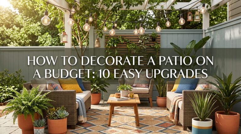 How to Decorate a Patio on a Budget: 10 Easy Upgrades That Feel Fresh and Cozy