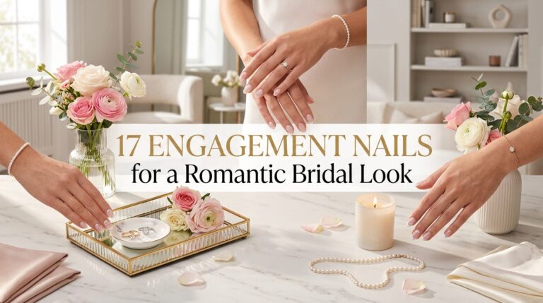 17 Engagement Nails for a Romantic Bridal Look