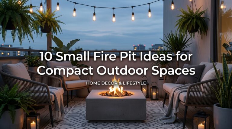 10 Small Fire Pit Ideas for Compact Outdoor Spaces