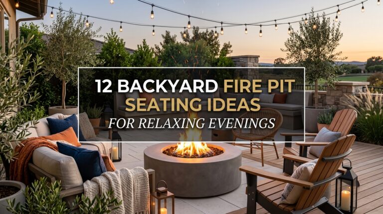 12 Backyard Fire Pit Seating Ideas for Relaxing Evenings