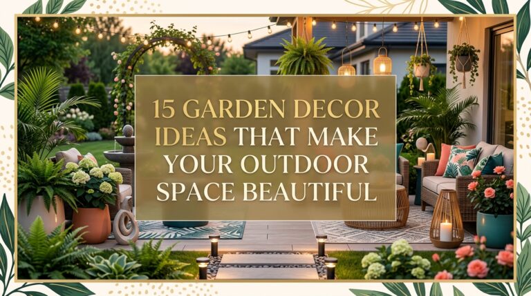 15 Garden Decor Ideas That Make Your Outdoor Space Beautiful
