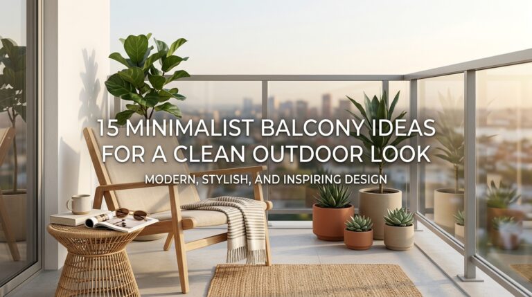 15 Minimalist Balcony Ideas for a Clean Outdoor Look