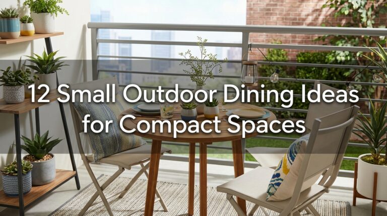 12 Small Outdoor Dining Ideas for Compact Spaces