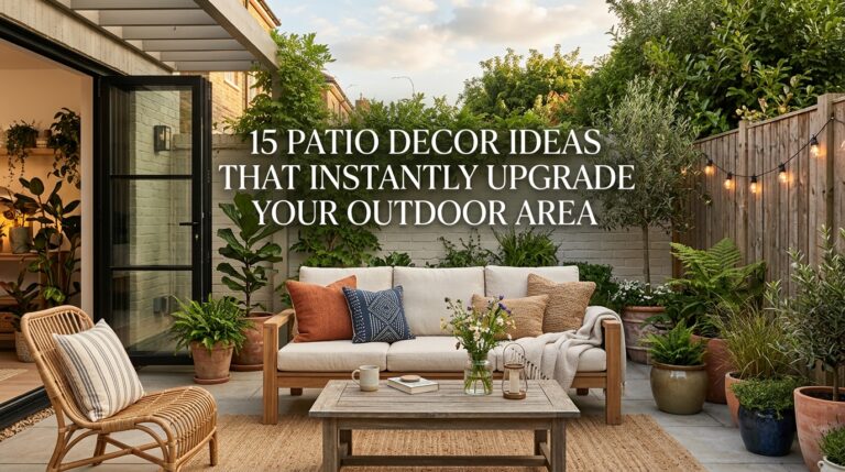 15 Patio Decor Ideas That Instantly Upgrade Your Outdoor Area