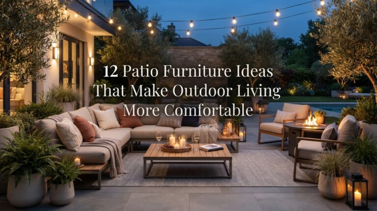 12 Patio Furniture Ideas That Make Outdoor Living More Comfortable