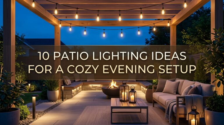 10 Patio Lighting Ideas for a Cozy Evening Setup
