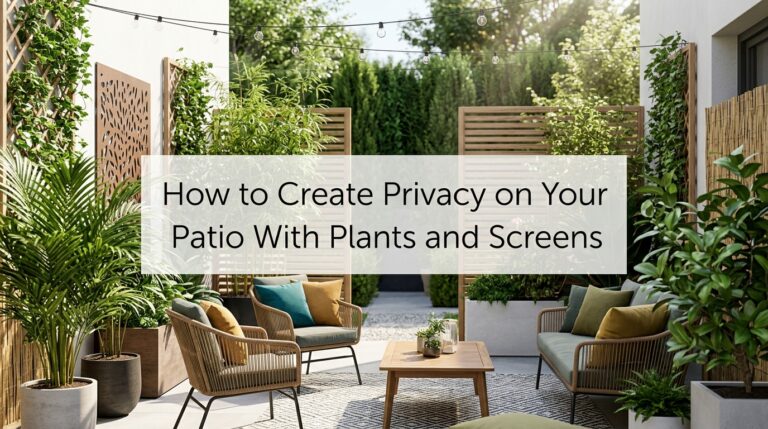 How to Create Privacy on Your Patio With Plants and Screens