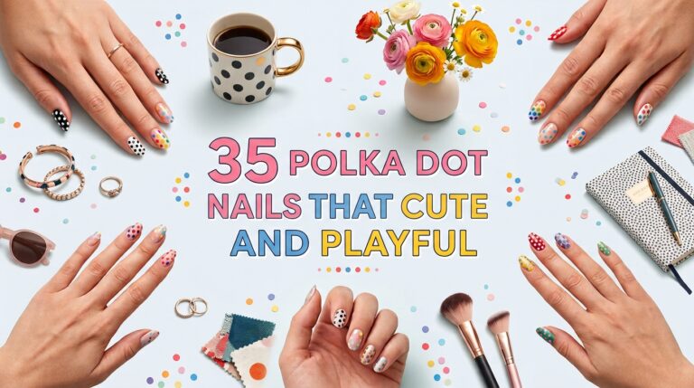 35 Polka Dot Nails That Feel Cute and Playful