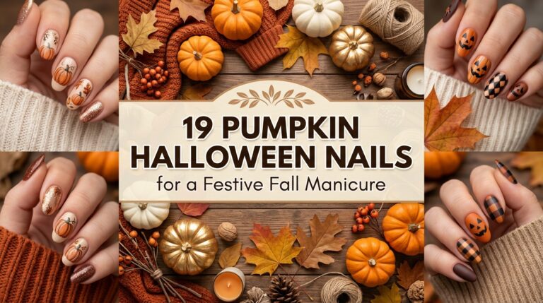 19 Pumpkin Halloween Nails for a Festive Fall Manicure