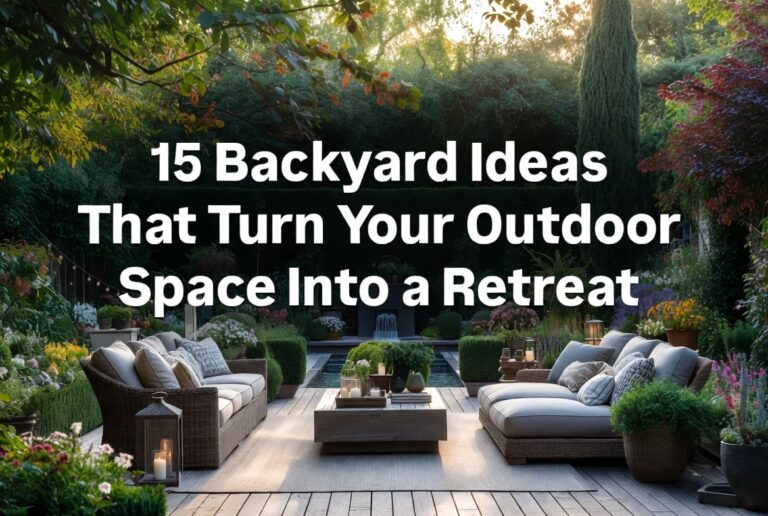 15 Backyard Ideas That Turn Your Outdoor Space Into a Retreat