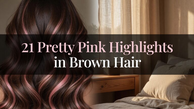 21 Pretty Pink Highlights in Brown Hair Ideas for a Soft, Stylish Look