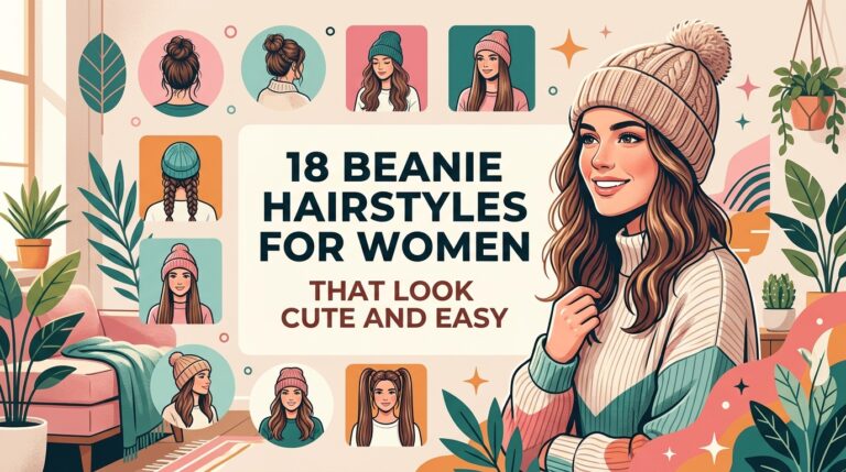 18 Beanie Hairstyles for Women That Look Cute and Easy