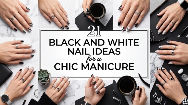 21 Black and White Nail Ideas for a Chic Manicure